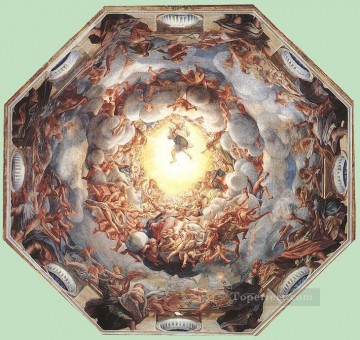 アントニオ・ダ・コレッジョ Painting - 聖母被昇天 ルネサンスのマニエリスム アントニオ・ダ・コレッジョ